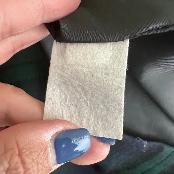 Vintage Brooks Brothers Flannel Plaid Shift Midi Dress Frock Green Blue Wool 14 - Picture 10 of 14